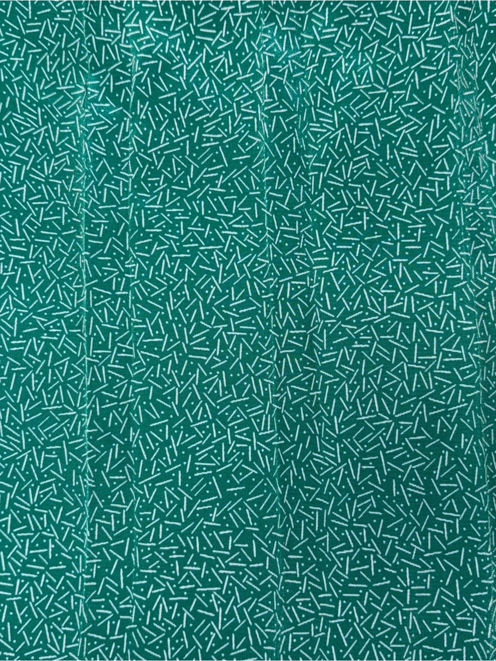 Vintage Leslie Fay Green Pleated Skirt Size 16 Polyester Confetti Masters Golf - Picture 7 of 7